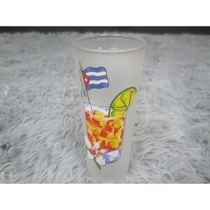 Agiftcorp Cuba Libre Recipe Frosted‎ Multicolor Highball Glass Barware Cocktail